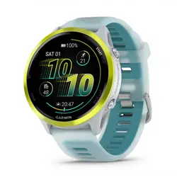 Garmin Forerunner® 570 - 47мм - Forerunner® 570 - 47мм - Amp Yellow Aluminium с Translucent Whitestone/Turquoise каишка 010-02971-01