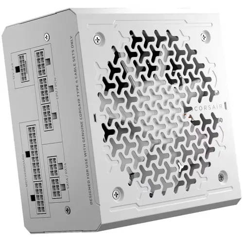 CORSAIR RM850e White, 850 Watt, Cybenetics Gold Certified, Fully Modular