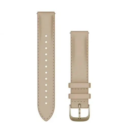 Garmin Бързоосвобождаваща се кожена каишка - Light sand (18 мм) 010-12932-60 Garmin Бързоосвобождаваща се кожена каишка - Light sand (18 мм) 010-12932-60