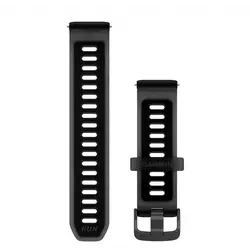 Garmin Бързоосвобождаваща се каишка 20 мм - Translucent black/black 010-11251-AQ