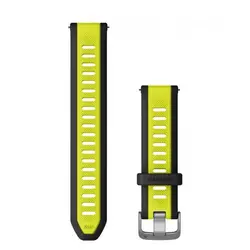 Garmin Бързоосвобождаваща се каишка - Amp yellow silicone/Black (20 мм) 010-11251-AL