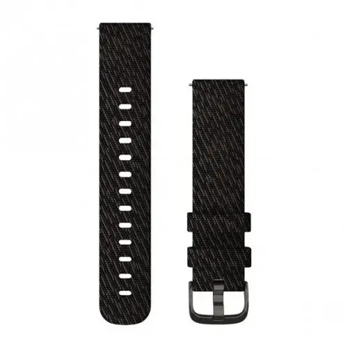 Garmin Бързоосвобождаваща се каишка - Black Pepper Woven Nylon с Slate (20 мм) 010-12924-13 Garmin Бързоосвобождаваща се каишка - Black Pepper Woven Nylon с Slate (20 мм) 010-12924-13