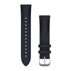 Garmin Бързоосвобождаваща се каишка - Navy Italian Leather с Silver (20 мм) 010-12924-20