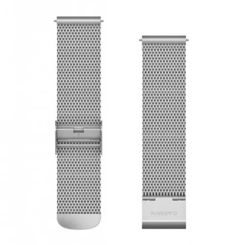 Garmin Бързоосвобождаваща се каишка - Silver Milanese (20 мм) 010-12924-23 Garmin Бързоосвобождаваща се каишка - Silver Milanese (20 мм) 010-12924-23