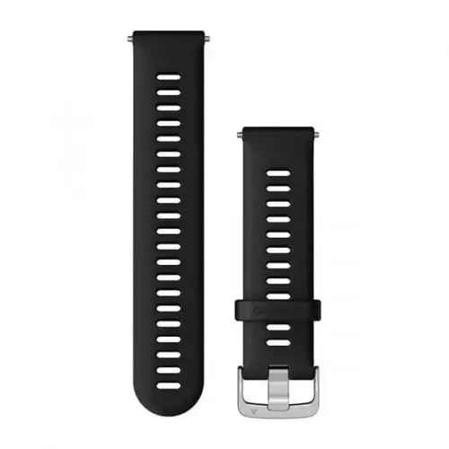 Garmin Бързоосвобождаваща се каишка - Black с Silver (22 мм) 010-11251-3A Garmin Бързоосвобождаваща се каишка - Black с Silver (22 мм) 010-11251-3A