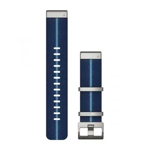 Garmin QuickFit® 22 Striped Jacquard-weave Nylon Strap, Indigo (MARQ - Gen 2) 010-13225-10 Garmin QuickFit® 22 Striped Jacquard-weave Nylon Strap, Indigo (MARQ - Gen 2) 010-13225-10