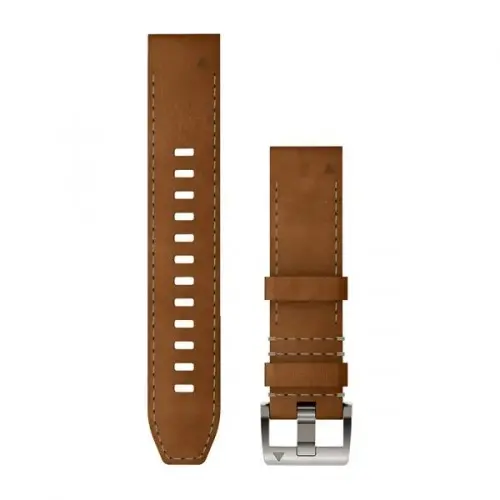 Garmin QuickFit® 22 Leather/FKM Hybrid Strap, Brown/Black (MARQ - Gen 2) 010-13225-08 Garmin QuickFit® 22 Leather/FKM Hybrid Strap, Brown/Black (MARQ - Gen 2) 010-13225-08