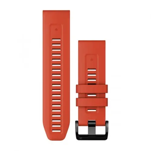Garmin QuickFit® 26 Flame Red силиконова каишка (Fenix 7X) 010-13117-04 Garmin QuickFit® 26 Flame Red силиконова каишка (Fenix 7X) 010-13117-04