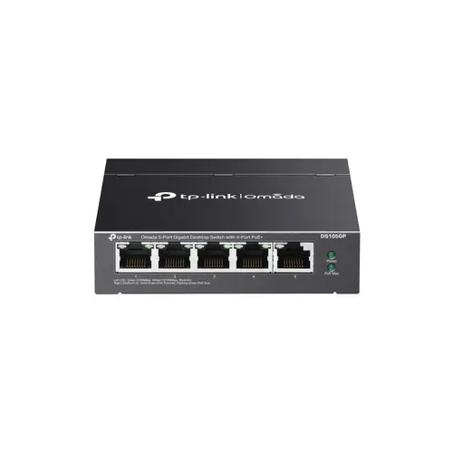 Комутатор TP-Link DS105GP,5 портов Gbit. с 4 PoE + порта, неупр, desktop