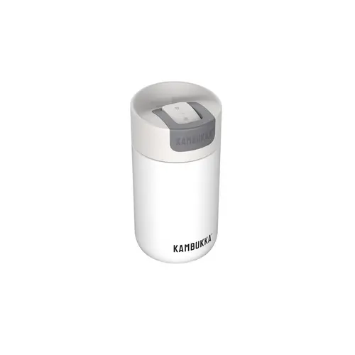 Термочаша ​от неръждаема стомана Kambukka Olympus с термокапак Snapclean®, 300 мл, Marshmallow White