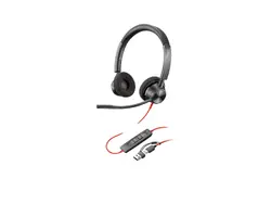 HP Poly Blackwire 3320 Stereo Microsoft Teams Certified USB-C Headset +USB-C/A Adapter