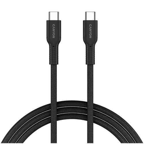 CANYON cable OnWire 60CL C-C 60W COLOR Braided 1m Black