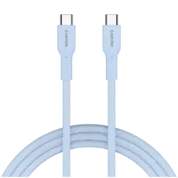 CANYON cable OnWire 60CL C-C 60W COLOR Braided 1m Light Blue