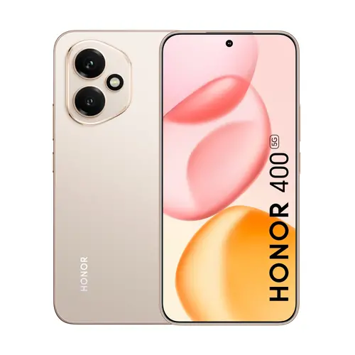 Мобилен телефон, Honor 400 Desert Gold, 6.55" 120Hz Amoled straight display, 2736x1264, Qualcomm Snapdragon 7 Gen 3 5G (1x2.63GHz+3x2.4GHz+4x 1.8GHz), 8GB, 256GB, 200+12MP/50MP, 5300mAh, FPT, BT, USB Type-C,Android 15,  AI - powered MagicOS 9.0