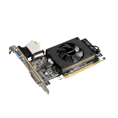 Видео карта GIGABYTE GV-N710D3-2GL, 2GB, GDDR3, 64 bit, DVI-D, D-Sub, HDMI, rev 1.0 Видео карта GIGABYTE GV-N710D3-2GL, 2GB, GDDR3, 64 bit, DVI-D, D-Sub, HDMI, rev 1.0