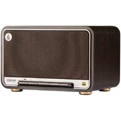 Edifier D32 2.1 Speaker, BT V5.3, Wi-Fi, AUX, USB-C, 1x 4-inch Midrange Driver, 2x 1-inch Tweeters, 60W (RMS), Black Walnut
