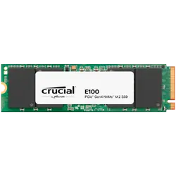 Crucial E100 2TB SSD PCIe 4.0 Gen4 M.2 2280 NVMe, Read/Write: 5000/3000 MB/s
