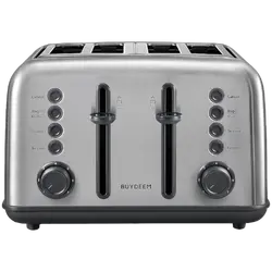 BUYDEEM 4 Slice Toaster, model DT640E, color Stainless Stell, EU