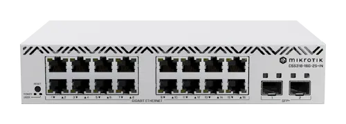 Комутатор MikroTik CSS318-16G-2S+IN, 16x Gbit, 2xSFP+, управляем, за шкаф