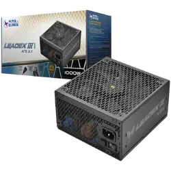 Super Flower Leadex III Gold 1000W ATX 3.1, 80 Plus Gold, Fully Modular, Flat Black Cables, 140mm Fan, 150mmx150mmx86mm, 7 Year Warranty