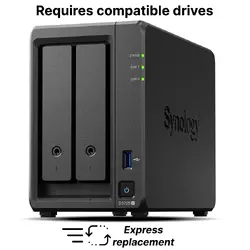 7-bay Synology NAS server for Small and Medium Business(2 bays on base, expandable to 7 with DX517) DS725+