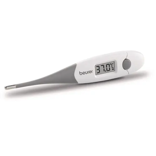 Термометър, Beurer FT 16/1 clinical thermometer, Contact-measurement technology, Display in °C, Result after just 10 sec, Protective cap; Waterproof, white