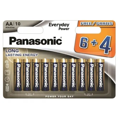 БАТЕРИЯ LR6/10BW 6+4F EPS EVERYDAY POWER PANASONIC