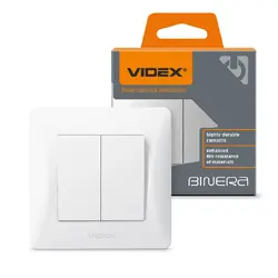 СЕРИЕН КЛЮЧ 10А VF-BNSW2-W BINERA VIDEX - БЯЛ