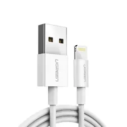 US155 КАБЕЛ USB А / Lightining MFI 2m UGREEN - БЯЛ