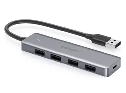 ХЪБ 4xUSB3.0 A 1xUSB-C POWER SUPPLY CМ219 UGREEN