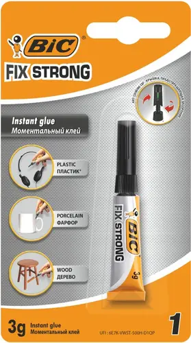 МОМЕНТНО ЛЕПИЛО 3 гр. FIX STRONG 1 бр. BIC